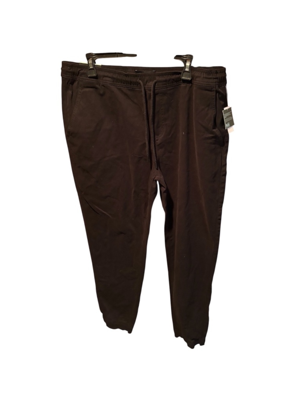 RSQ Men's Cotton Twill Joggers in Black XL NWT